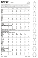 Schnittmuster Butterick 6797 Damentop Gr. Miss XS-XL 4-22 (DE 32-48)