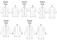 Schnittmuster McCalls 6124 Bluse Gr. 34-50