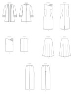 sewing pattern aus Papier Butterick 6796 Damenkombi Gr. 32-50