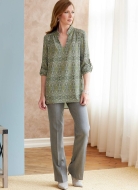 englisches Schnittmuster Butterick 6801 Blusenshirt Gr. 34-50