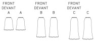 butterick sewing pattern nähen 6799 Damenrock Gr. A5 6-14 (DE 32-40)