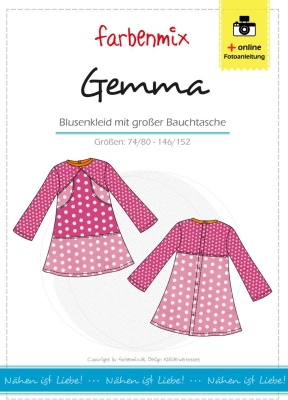 sewing pattern farbenmix Gemma Mädchenkleid