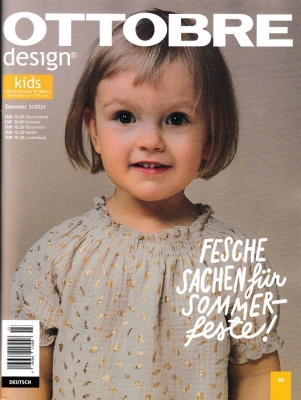 leicht beschädigt: Deutsche Zeitschrift Ottobre Design 03/2021 Kids Sommer Gr. 62-170