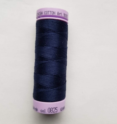 Baumwollgarn Amann Mettler 9105 Silk finish cotton 50 Farbe 0825 navy 150m