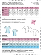 Schnittmuster mein Lieblingsschnitt 3005 2-Farben-Shirt, Damenshirt, T-Shirt Gr. 34-52