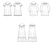 mccalls sewing pattern nähen 8216 Kleider A 3-8 (de 98-128 Mädchen), XS-XL (Damen)