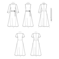 simplicity sewing pattern nähen 9176 Damenkleid mit...