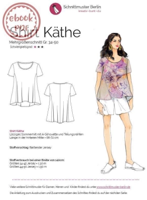 ebook sewing pattern Berlin Damenshirt Käthe