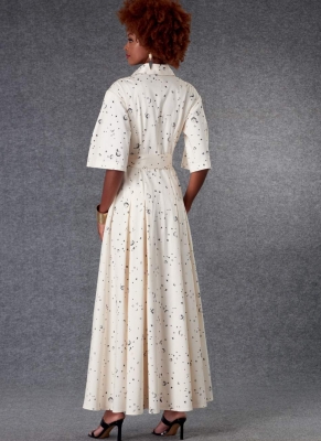 Schnittmuster Vogue 1783 legeres Damenkleid, Blusenkleid mit Glockenärmeln Gr. 34-50
