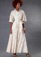Schnittmuster Vogue 1783 legeres Damenkleid, Blusenkleid mit Glockenärmeln Gr. 34-50