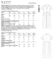 Schnittmuster Vogue 1777 locker sitzendes Damenkleid, Designerkleid rachel Co Mey Gr. 32-40