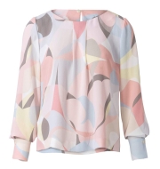 Schnittmuster Burda 6077 lange Ärmel modische Damenkleider, Damenblusen Gr. 34-44