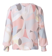 Schnittmuster Burda 6077 lange Ärmel modische Damenkleider, Damenblusen Gr. 34-44