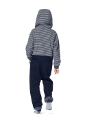 Schnittmuster Burda 9275 vorderer Reißverschluss bequemer Kinderoverall Gr. 104-134