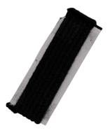 Gütermann Parkakordel schwarz ca. 4mm breit. 1,5m-Karte