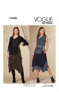 Schnittmuster Vogue 1820 besonderer Lagenlook Shirt und...