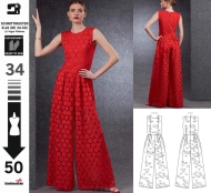 Schnittmuster Vogue 1806 eleganter Overall, Jumsuit Gr....