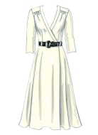 Schnittmuster Butterick 5030 Damenkleid, Wickelkleid Gr. 34-48