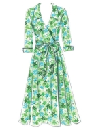 Schnittmuster Butterick 5030 Damenkleid, Wickelkleid Gr. 34-48
