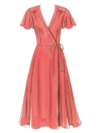 Schnittmuster Butterick 5030 Damenkleid, Wickelkleid Gr. 34-48