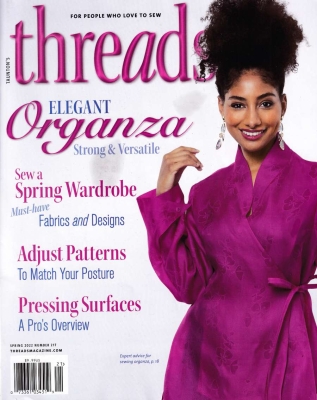 englische Zeitschrift ohne Schnittmuster THREADS 217