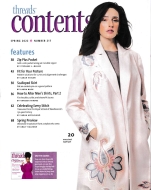 englische Zeitschrift ohne Schnittmuster THREADS 217