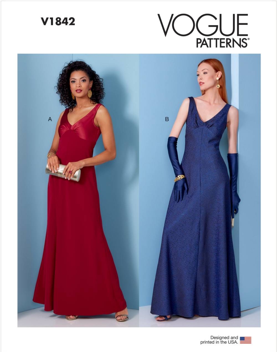 Schnittmuster Vogue 1842 Damenkleid, Abendkleid