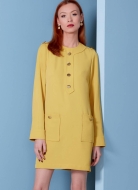 Schnittmuster Vogue 1844 Damenkleid mit Knopfleiste Gr. 34-50