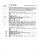 wird aussortiert: Schnittmuster Vogue 1858 Damenkleid, Designerkleid Tom and Linda Platt Gr. 34-50