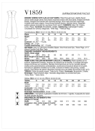 Schnittmuster Vogue 1859 Damenkleid, Designerkleid Gr. 34-50