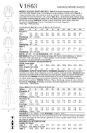 Schnittmuster Vogue 1863 Vintagekombination 40er Jahre Rock, Jacke und Bluse Gr. 32-50