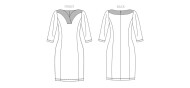 Schnittmuster Vogue 1858 Damenkleid, Designerkleid Gr. B5 34-42