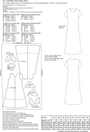Schnittmuster Sommerkleid pattern company A-Linien Jerseykleid 02-932 Gr. 34-48