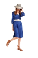 Burda Schnittmuster 6007 Damenkleid mit überschnittenen Schultern Gr. 34-48