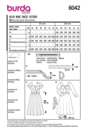 Burda Schnittmuster 6042 Damenkleid mit besonderem Ausschnitt Gr. 34-44