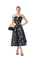 Burda Schnittmuster 6042 Damenkleid mit besonderem Ausschnitt Gr. 34-44