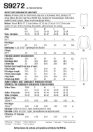 Schnittmuster Simplicity 9272 Kombi Shirt, Cardigan, Hose Gr. XS-XL