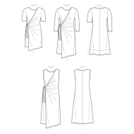 Schnittmuster Simplicity 9259 Damenkleid, Wickelkleid Gr. 44-60
