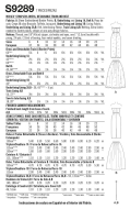 Schnittmuster Simplicity 9289 Damenkleid, Abendkleid Gr. 32-48
