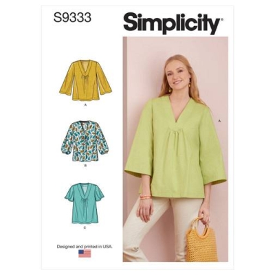 Schnittmuster Simplicity 9333 Blusenshirt, Tunika Gr. 32-50