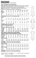 Schnittmuster Simplicity 9260 Damenkleid, Blusenkleid Gr. AA 10-18 (de 36-44)
