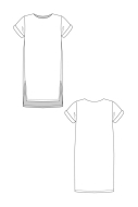 Schnittmuster named gerades Damenkleid oder cropped Shirt Inari Gr. 32-56