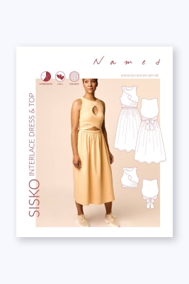 Schnittmuster named Damenkleid und Top mit Drapage Sisko Gr. 32-56