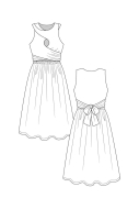 Schnittmuster named Damenkleid und Top mit Drapage Sisko Gr. 32-56