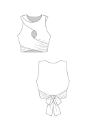Schnittmuster named Damenkleid und Top mit Drapage Sisko Gr. 32-56