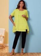 Schnittmuster Butterick 6877 legeres Designershirt Gr. XS-XXL 32-50