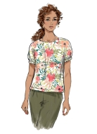 Schnittmuster von Butterick 6875 Blusenshirt mit Raffung Gr. A5 6-14 (DE 32-40)