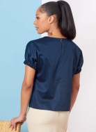 Schnittmuster von Butterick 6875 Blusenshirt mit Raffung Gr. A5 6-14 (DE 32-40)