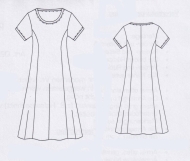 Schnittmuster pattern company 02403 Walkkleid, tolles Damenkleid Gr. 34-48