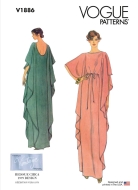 Schnittmuster Vogue 1886 bequemes Damenkleid Gr. 30-52